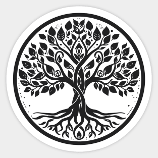 Yoga Tree of Life Sticker